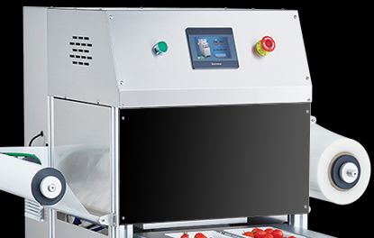 Commercial Automatic Tray Sealer with Food Grade Stainless Steel and 6061 Anodized Aluminum Mold for Modified Atmosphere Packaging