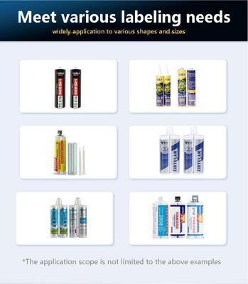 Semi Automatic Double Tube Seam Adhesive AB Ceramic Seam Adhesive Glass Genuine Porcelain Adhesive Labeling Machine CH-616C