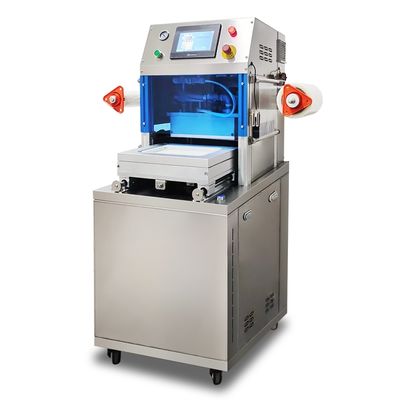 Tam otomatik dikey vakum deri mühürleme makinesi DQ305VSL gıda kalitesi paslanmaz çelik ve 6061 gıda kapları için anodize alüminyum kalıp ile