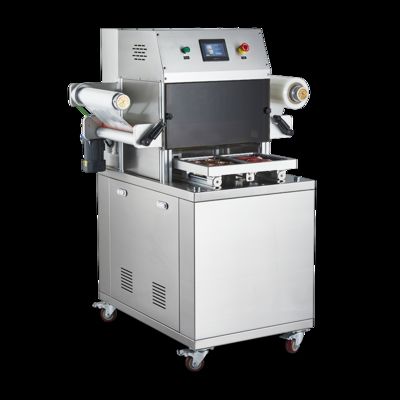 Tam otomatik vakum deri MAP ambalaj mühürleme makinesi DQ330VSL Gıda sınıfı 304 paslanmaz çelik