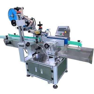 Tam otomatik çift kafa yuvarlak şişe etiketleme makinesi CH-306 boyun etiketi otomatik etiketleme makinesi